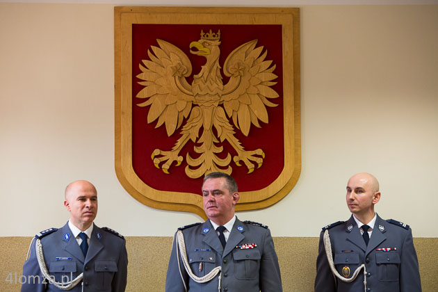 Inspektor Krzysztof Lewicki, inspektor Andrzej Ryński i podinspektor Jacek Adamski