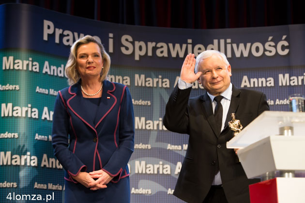 Anna Maria Anders i Jarosław Kaczyński