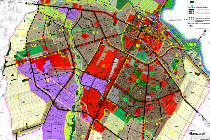 Projekt studium uwarunkowań i kierunków zagospodarowania przestrzennego miasta Łomża