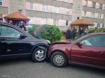 Foto: Zderzenie na parkingu przy ul. Ks. Janusza