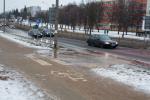 Foto: Strumienie wody na ul. Zawadzkiej