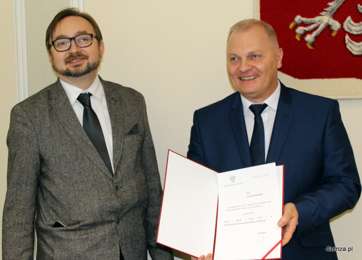 Paweł Szrot zastępca szefa Kancelarii Prezesa Rady Ministrów i poseł Lech Kołakowski