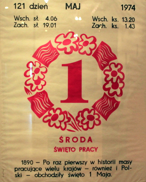 Kartka z kalendarza z 1974 r.