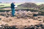 Jeden z kilku ocalałych kurhanów kultury wielbarskiej:, otoczony kręgiem kamiennym o średnicy 16 m, mającym chronić miejsce pochówku. Niestety nie uchroniło to grobowca - z większości kamieni wybudowano w okolicy... obory.