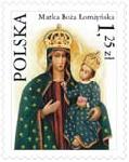Foto: Znaczek pocztowy z wizerunkiem Matki Bożej Łomż...