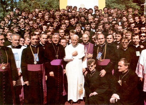 Jan Paweł II - zdjęcie w WSD w Łomży