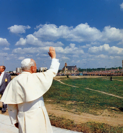 Jan Paweł II w Łomży<br />
5 czerwca 1991r.
