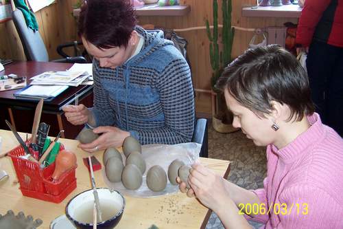 Wytwarzanie jajek z gliny