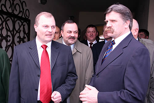 Poseł Lech Antoni Kołakowski z vice Marszałkiem Senatu Krzysztofem Putrą