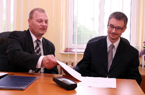 poseł Lech Antoni Kołakowski i minister Wiesław Kamieński