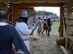 Foto: Łomżyńscy rycerze na zamku w Ciechanowie