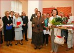 Foto: Wśród gości wernisażu była fizyk Maria Dobkowska, małżonka Artysty od 38 lat