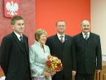 od lewej: Sławomir Kołakowski, Krystyna Michalczyk - Kondratowicz, Sławomir Luks, Henryk Żochowski