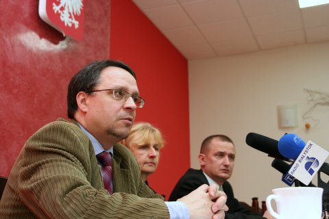 od lewej: Tadeusz Marek, Maria Kudyba, Janusz Sobieski