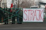 Foto: Strajk okupacyjny w łomżyńskim PKS-ie