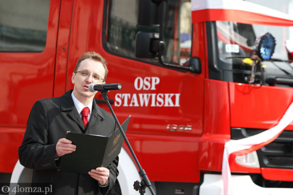 Burmistrz Stawisk Marek Waszkiewicz 