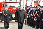 Foto: Wiceminister MSWiA Zbigniew Sosnowski wizytuje strażaków w Stawiskach