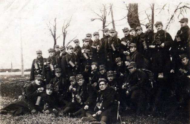 Szkoła Podchorążych w Zambrowie na poligonie (fot. z 1937r)