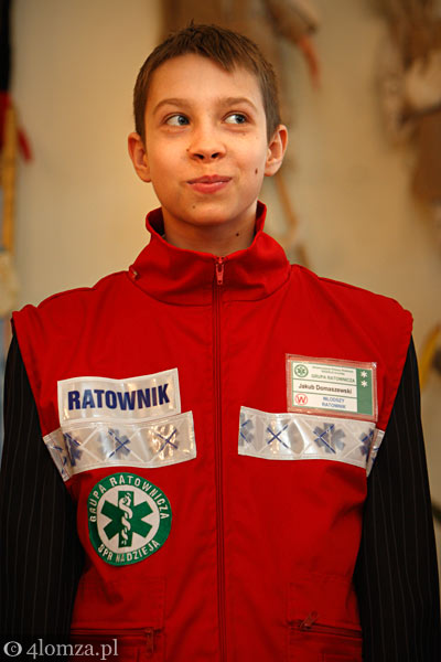 To superratownik...  14-letni Kuba Domaszewski wykazał się bohaterstwem ratując swoją babcię. Fot. z 30.01.2009