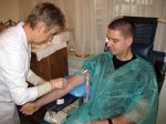 Janusz Filipkowski w Centrum Katolickim oddaje krew już po raz kolejny