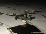 Foto: Zator lodowy o długości 250 metrów zagrażał mos...