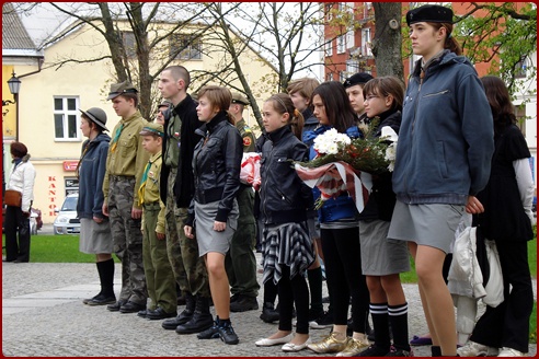 Reprezentacja harcerzy łomżyńskich.