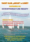 Zaproszenie na XXVII Integracyjne Regaty "O Błękitną Wstęgę Jeziora Rajgrodzkiego