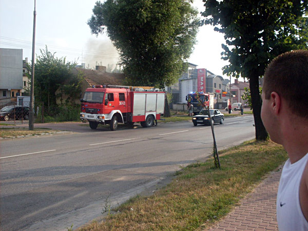 Pożar na Wojska Polskiego (fot. Paweł G.)