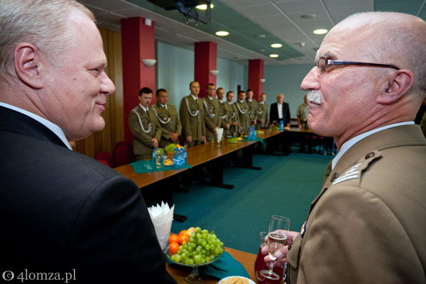 Jerzy Brzeziński i ppłk. Piotr Wolański 