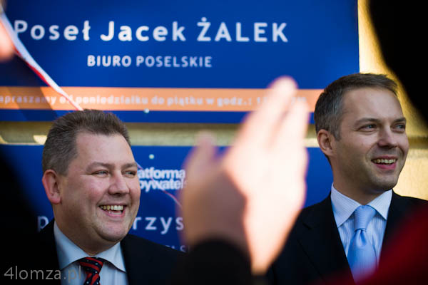 Europoseł Krzysztof Lisek i poseł Jacek Żalek