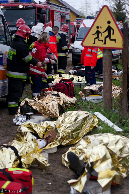 29.04.2010 Olszyny, symulacja ataku terrorystycznego (oby tylko symulacja)