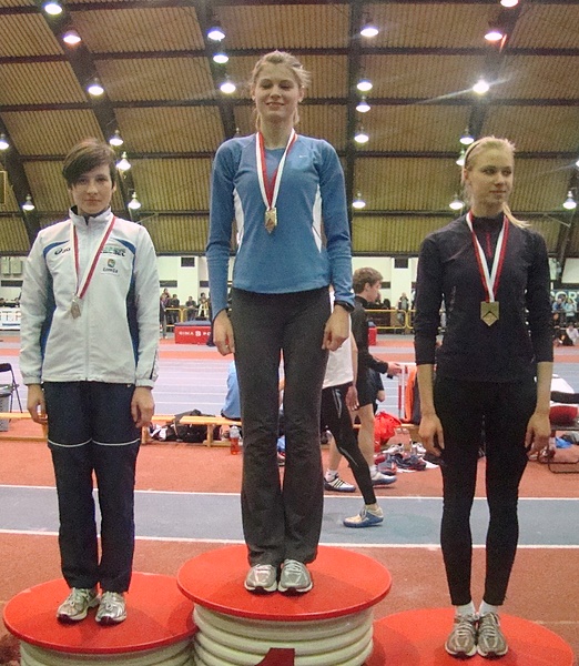 Ewelina Lubiejewska na drugim miejscu podium
