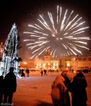 Foto: Witanie Nowego Roku na Starym Rynku w Łomży