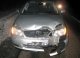 Toyota, która zderzyła się z kołem ciężarówki (fot. podlaska.policja.gov.pl)
