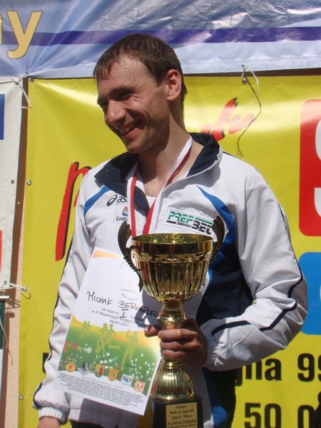 Michał Brnardelli na podium