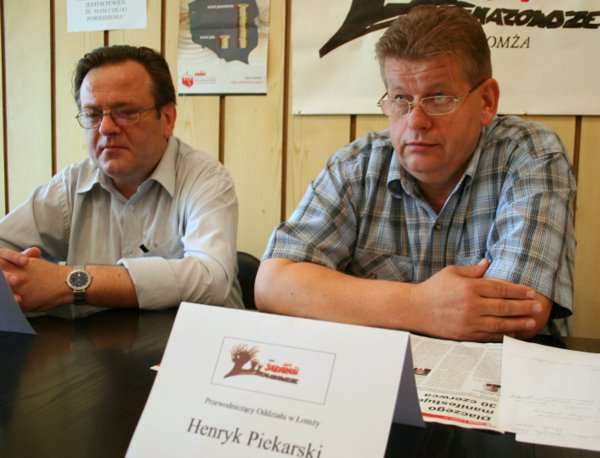 od lewej: Janusz Żebrowski, Henryk Piekarski