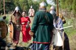 Foto: Walka mongołów z rycerzami osłaniającymi pielgrzymkę