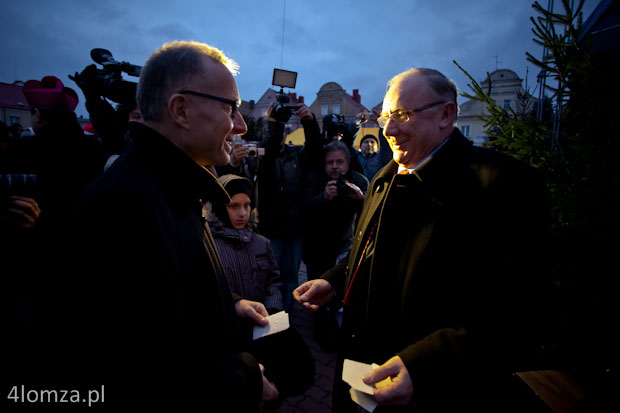 Ks. bp nominat Janusz Stepnowski i prezydent Mieczysław Czerniawski