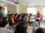 Foto: Goście z Turcji podczas zajęć  z matematyki w Kuklach.