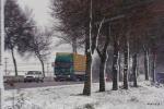 Foto: Ślisko na drogach. Wypadek w Kramkowie