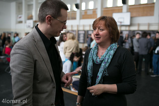 Paweł Kalisz (IPN Białystok) i Mirosława Jankowska (III LO Łomża)