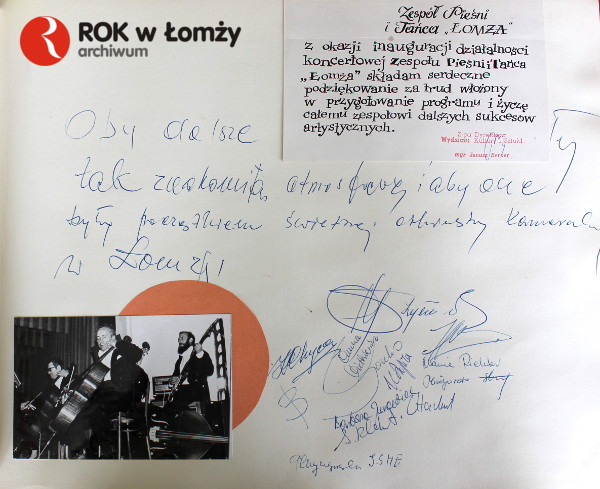 Maj 1978 Inauguracja działalności koncertowej Zespołu Pieśni i Tańca „Łomża”.