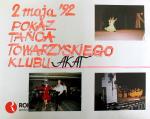 Foto: 02.05.1992 Pokaz tańca towarzyskiego klubu AKAT działającego do dzisiaj pod kierunkiem Jacka Baczewskiego w Regionalnym Ośrodku Kultury w Łomży.