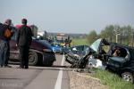 Foto: Wypadek na drodze do Jedwabnego