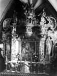 Foto: Matka Boska Łomżyńska /Blaszana/ na lewej ścianie kaplicy Katedry (zdjęcie sprzed 1932 roku)