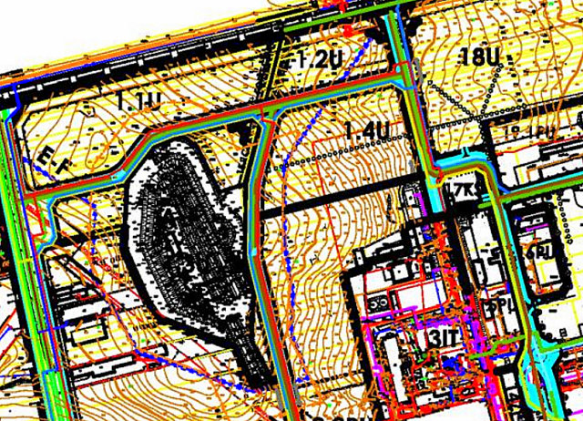 Fragment planu zagospodarowania przestrzennego. Dla terenów oznaczonych symbolem 1.4U ustala się, że podstawowym przeznaczeniem terenu jest zabudowa usługowa z zakresu turystyki, gastronomii i handlu.