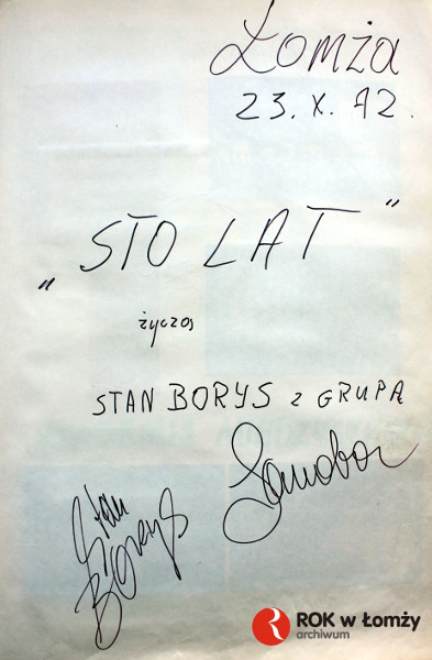 23.10.1972
Wystąpił Stan Borys z grupą Samba.