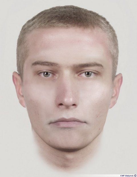 Funkcjonariusze z Laboratorium Kryminalistycznego Komendy Wojewódzkiej Policji w Białymstoku opracowali portret pamięciowy mężczyzny.