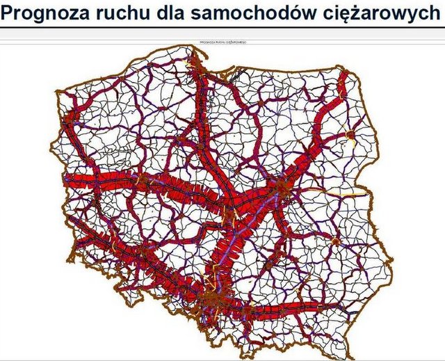 Slajd z prezentacji: A.Waltz. Prognoza Ruchu dla Krajowych Sieci Transportowych 2020. źródło: MRR