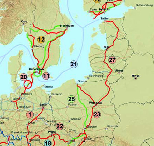 Priorytety transportowe UE z maja 2013